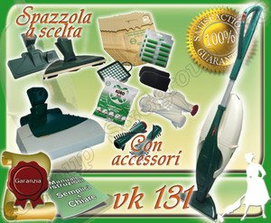 ASPIRAPOLVERE USATO GARANTITO VORWERK FOLLETTO KOBOLD VK 131 + BATTITAPPETO EB