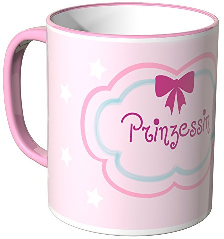WANDKINGS® Tasse, Schriftzug: Prinzessin - ROSA