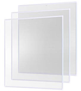 empasa Insektenschutz Fliegengitter Fenster Alurahmen Basic | Farbe: weiß, Größe: 100 x 120 cm, 3er SET