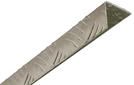 MS Beschläge® Aluminium Eckschutzwinkel Schutzblech Riffelblech Eckschutz Treppenleiste 1 Meter (30mm x 30mm)