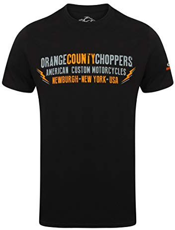Orange County Choppers OCC T-Shirt Lightning Black-S