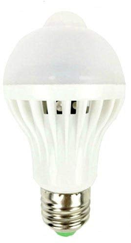 MSC 5 Watt 450 Lumen E27 Motion and Light Sensitive PIR LED Light Bulb - Automatic Motion Sensor Activated - Warm White Light Bulb 3000k Energy Saving E27 Warm