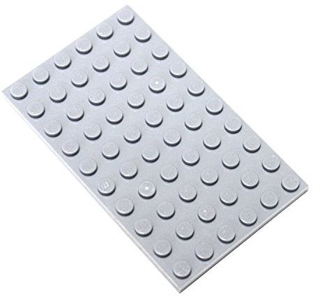LEGO Parts and Pieces: Light Gray (Medium Stone Grey) 6x10 Plate x10