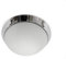 Lampenlux LED Deckenleuchte Dodo Glas Rund E27 IP44 mit LED-Leuchtmittel (chrom, Ø 40cm)