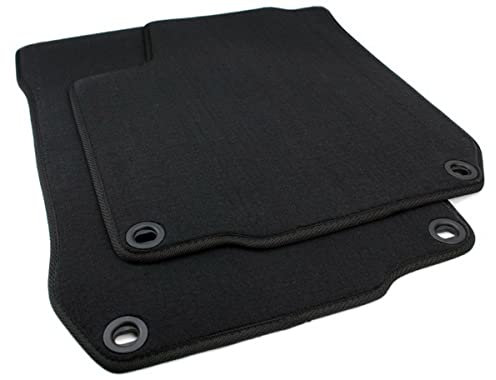 kfz-premiumteile24 Fußmatten Kompatibel mit Golf 4 (1J) Bora New Beetle (9C) Velours Automatten Premium Qualität Stoffmatten 2-teilig Oval