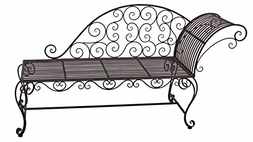 Garden Pleasure Metall Gartenbank Rost Optik