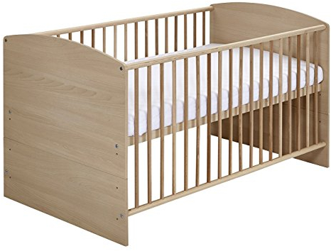 Schardt 04 492 04 01 Kombi Kinderbett inklusiv Umbaukit, 70 x 140 cm, Classic Buche