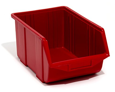 Red large ECO-Box storage bin 35 x 22 x 16.5 cm, size 3