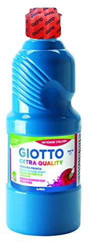 Giotto Extra Quality, Malfertige Temperafarbe höchster Qualität, 500 ml - cyan blau