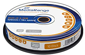 MediaRange MR453 Dvd+R 4.7GB 120 Min - Confezione da 10