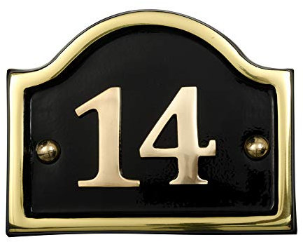 Brass Bridge House Number (Number 14)
