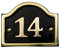 Brass Bridge House Number (Number 14)