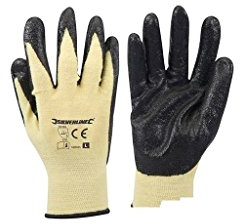 Silverline 598485 Kevlar Mix Nitrile Gloves One Size