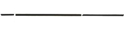 Van Wezel 0640424 Moulure Supérieure Porte Arrière Gauche