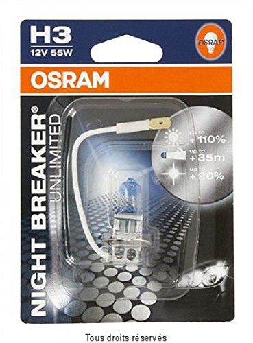 Osram NIGHT BREAKER UNLIMITED H3, 64151NBU-01B, 12V, Einzelblister