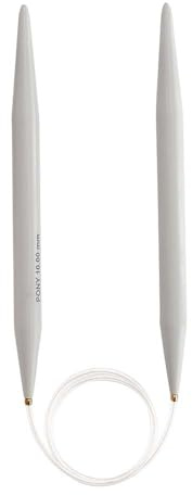 Pony Classic Circular Knitting Needles - Plastic 60cm, 10.00mm - 1pc