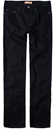 Paddocks Ranger Jeans Herren, Schwarz Black, Stretch Denim, Gerader Schnitt