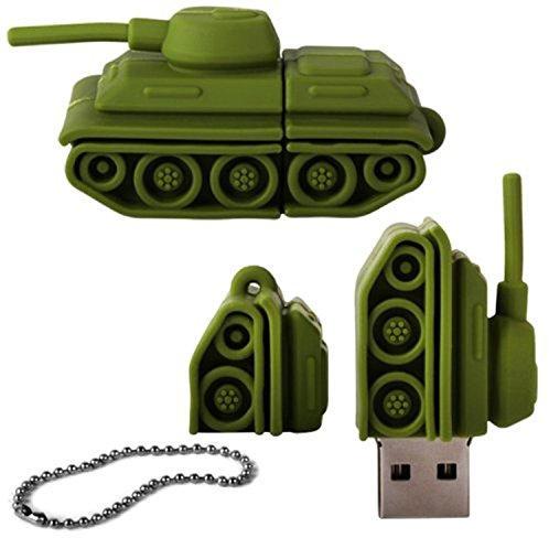 Einschließlich Woo High Speed Army Panzer USB 3.0 Flash Drive Memory Stick - Grün 32 GB