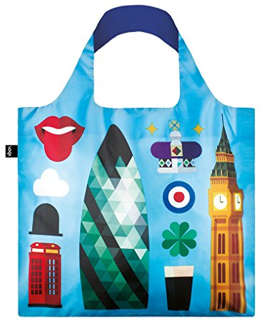 LOQI Hey Studio Einkaufstasche / Reisetasche Reise-Henkeltasche, 50 cm, London