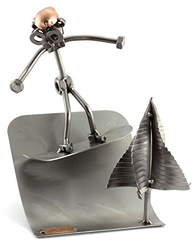 Steelman24 Schraubenmännchen Snowboard | Made in Germany,Handarbeit,Geschenkidee,Stahlfigur,Metallfigur,Metallmännchen