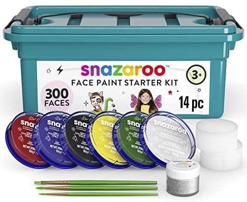 Snazaroo 1194020 Assorted Face Painting Kit-28 Pcs, Multicoloured, Set