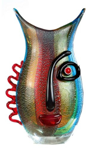 Deko Vase 'Vista', 32 cm, regenbogenfarben