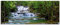 ARTland Wanddeko Glasbilder Wandbild Glas Bild einteilig 125x50 cm Querformat Natur Landschaft Wasserfall Wald Thailand Dschungel Fluss Sommer T5NK