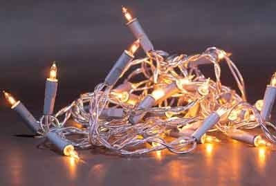 Gnosjö Konstsmide WB Mini-Innenkette 2115-002SB EAN: 7318301150021, 35 Glühbirnen, Weiß, 6,6 m, Indoor