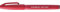 Pentel SES15C-B - Brush Sign Pen Faserschreiber, 10 Stück, rot