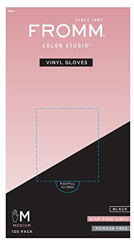 Diane D8361 Vinylhandschuhe puderfrei in schwarz - Größe M