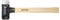 Wiha Schonhammer Safety mittelweich/sehr hart mitÂ Hickory-Holzstiel, Rund-Schlagkopf (26582) 80 mm