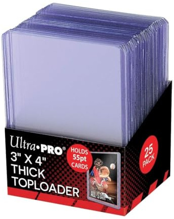 Ultra Pro 81181 3 x 4 Clear Thick 55PT Toploaders (25ct)