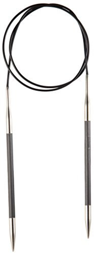 KnitPro Rundstricknadeln, 5,00mm Karbonz Rundstricknadel 5,00, 80cm, Karbon/Messing, Black, 5 mm