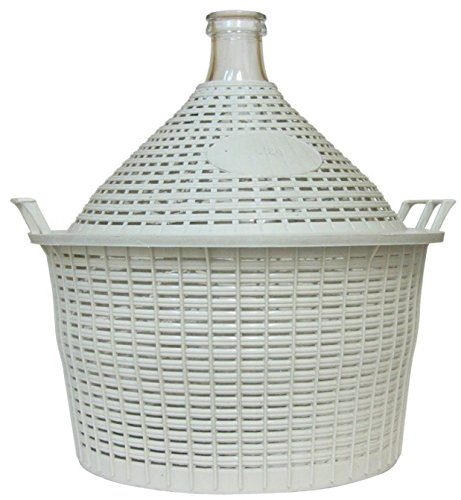 GLASBALLON GÄRBALLON WEINBALLON GLAS BALLON im KORB WEINHERSTELLUNG 15L NEU B15