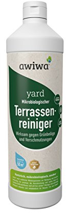 awiwa Terrassenreiniger & Grünbelagentferner - ohne Chemie - 1 Liter Konzentrat (1 Liter)