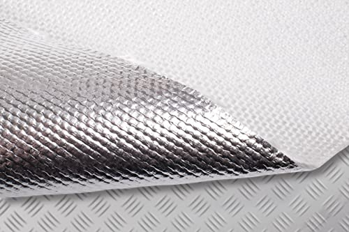 Hitzeschutzfolie RicambiWeiss Hitzeschutz 550° 100cm x 50cm selbstklebend 0,8mm Rennverkleidung