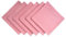 DII Solides Pastell-Servietten-Set, Baumwolle, maschinenwaschbar, 50,8 x 50,8 cm, rosa Sorbet, 6 Stück