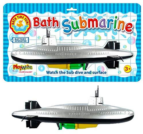 Playwrite Children's Bath Time Fun Scuba Battery Operated Water Submarine Boat Toddler Toys