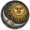 Apalis Wandtattoo No.459 Sun and Moon Astronomie Sonne Himmel Weltall Mond