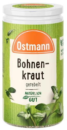 Ostmann Gewürze - Bohnenkraut gerebelt | 15 g in der Streudose | Nachfüllbare Verpackung