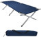 BB Sport Feldbett XXL Klappbett 210 x 72 x 45 cm Camping Bett bis 200 kg Belastbar Tragbar Klappbar Liege Reise Bequem Stabil Stahlrohr 600D Oxfordgewebe Tragetasche Gästebett, Farbe:Blue