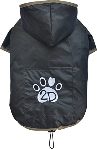Doggy Dolly DR055 Hunderegenshirt, Größe: L, 2 beinig schwarz