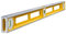 Stabila Wasserwaage Type 83 S, 80 cm, extrem robustes Alu-Druckgussprofil, 1 Horizontal-Libelle, 2 Vertikal-Libellen, Grifföffnungen, Made in Germany 83S Gelb