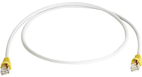 Telegärtner Patch Cable S-FTP Cat.7, 10,0 m, Cable Boot Yellow, LSZH Grey, Cross-Over 10 m grau Netzwerkkabel