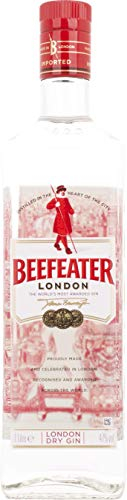 Beefeater London Dry Gin - Le gin le plus primé au monde - Gin frais classique au caractère complexe - Base harmonieuse parfaite pour des combinaisons de saveurs polyvalentes - 1 x 1 L