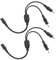 LitaElek 2pcs 22AWG DC Verteiler Kabel 5,5mm x 2,1mm Splitter 1 zu 2 Buchse Stecker LED Streifen Verbinder CCTV Kamera Anschlusskabel Adapter für LED Strip und Andere 5V-24V Geräte