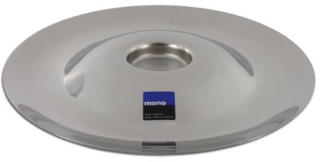 Mono 44385 Teller für Teekanne, Chromnickel-Edelstahl 18/10, 19,8 cm x 1,7 cm