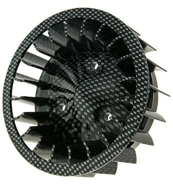 Lüfterrad Carbon-Look für Minarelli liegend, Keeway, CPI, 1E40QMB