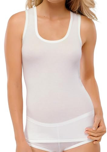 Schiesser Damen Tanktop - Personal Fit Unterhemd, Naturweiss_147197, L EU