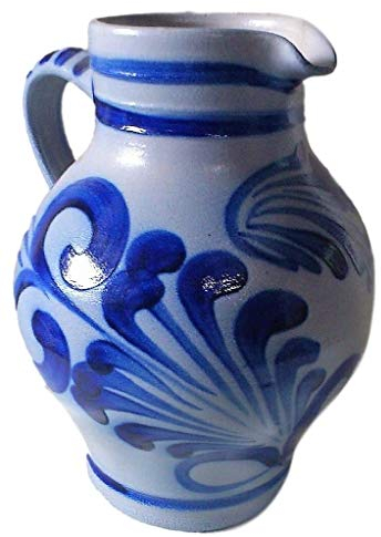 Zimmermann24de Original Bembel Weinkrug Steinzeug 1 Liter Handarbeit Germany Mostkrug Apfelwein
